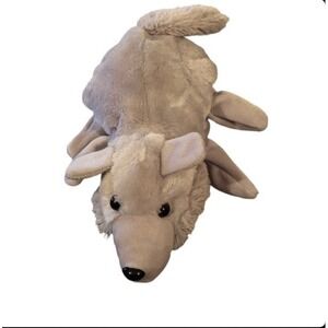 Dream USA Plush Wolf Grey Stuffed Animal Floppy Cuddly Toy